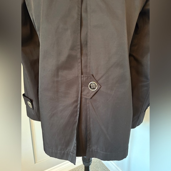 GUESS Black Trench Style Coat - Picture 7 of 12